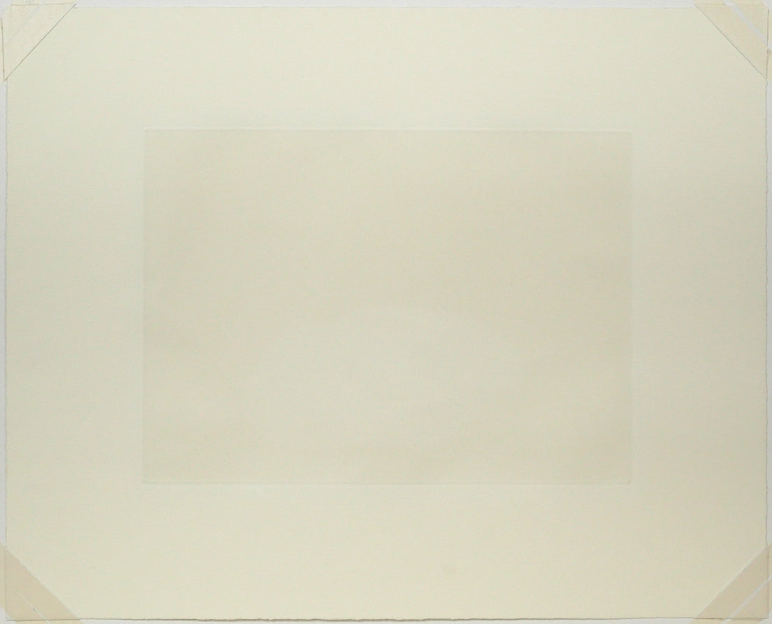 野田弘志「福々兎（卯）」メゾチント（銅版画）　作品シート裏側画像