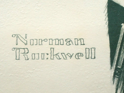 ノーマン　ロックウエル（Norman　Rockwell）「FIRST　HAIRCUT」リトグラフ　版上サイン拡大画像