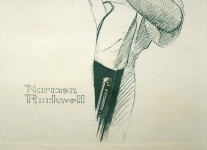 ノーマン　ロックウエル（Norman　Rockwell）「FIRST　HAIRCUT」リトグラフ　拡大画像3