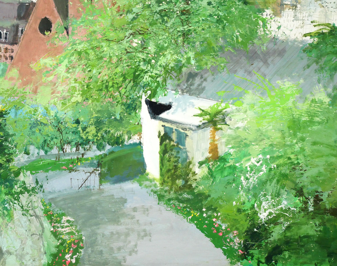 小田切訓「長崎（大浦天主堂）」油絵・F30号　拡大画像6