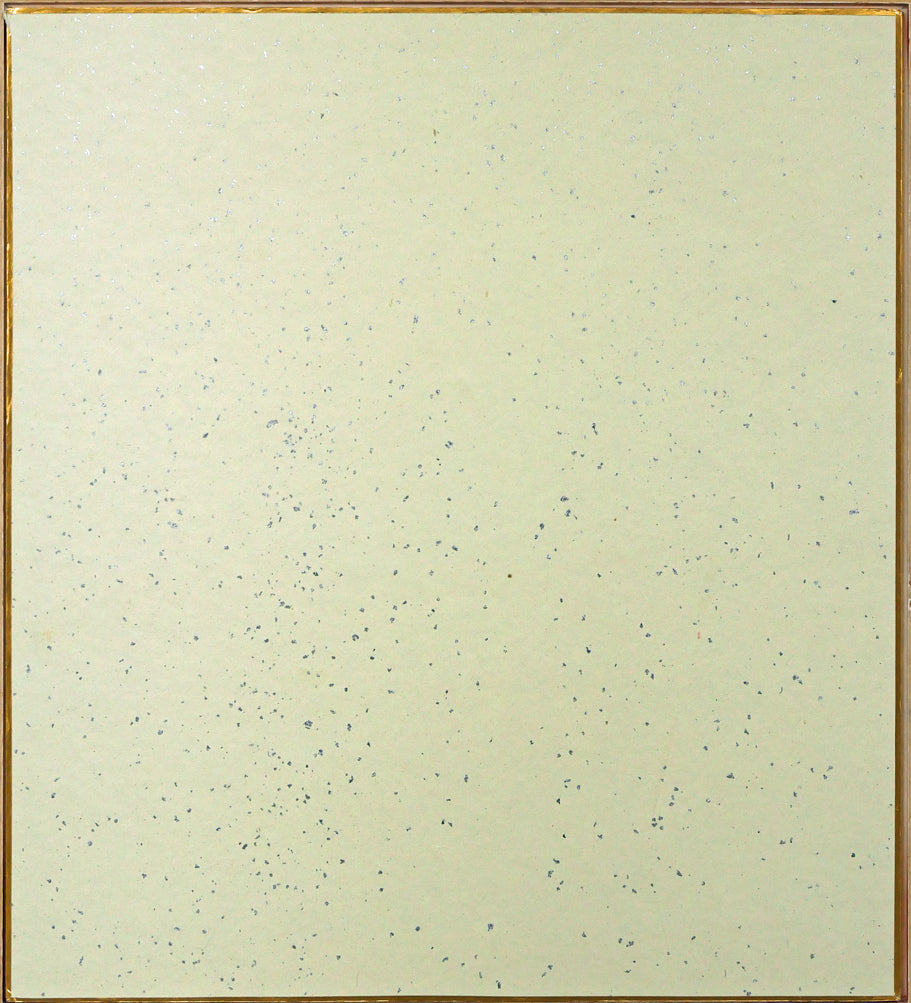 小川東洲「舞」肉筆書額装・色紙　作品裏側画像