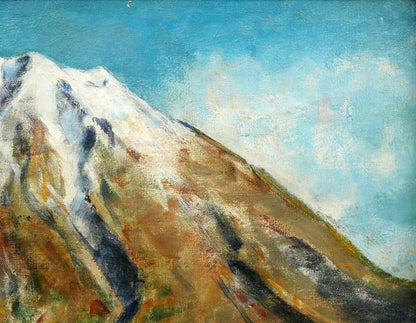 小川原脩「風景（羊蹄山）」油絵・P10号　拡大画像2