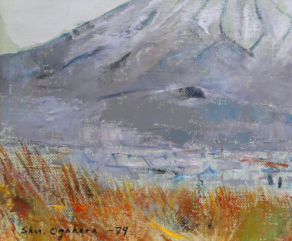 小川原脩「羊蹄山」油絵・F6号　拡大画像4