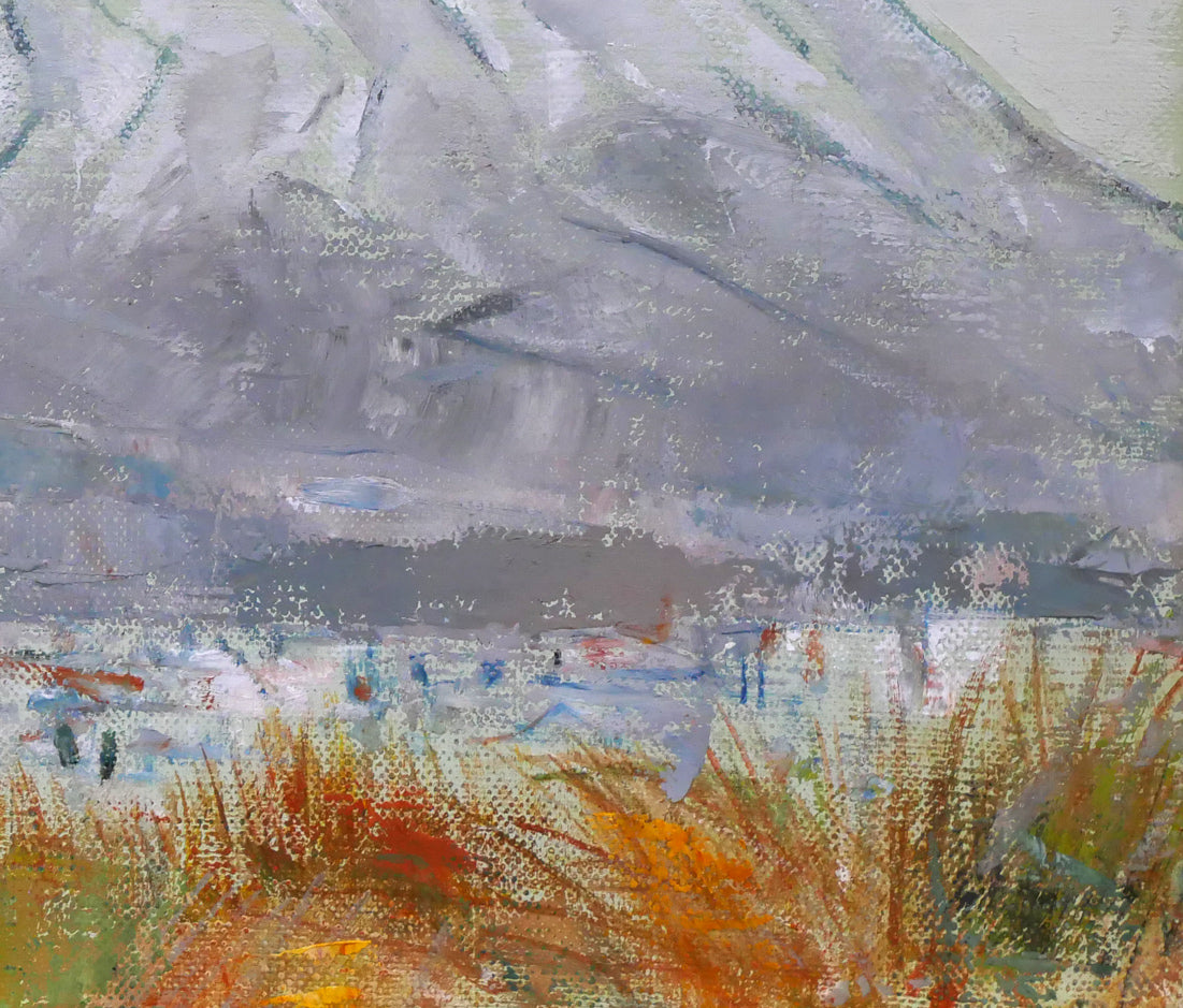 小川原脩「羊蹄山」油絵・F6号　拡大画像5