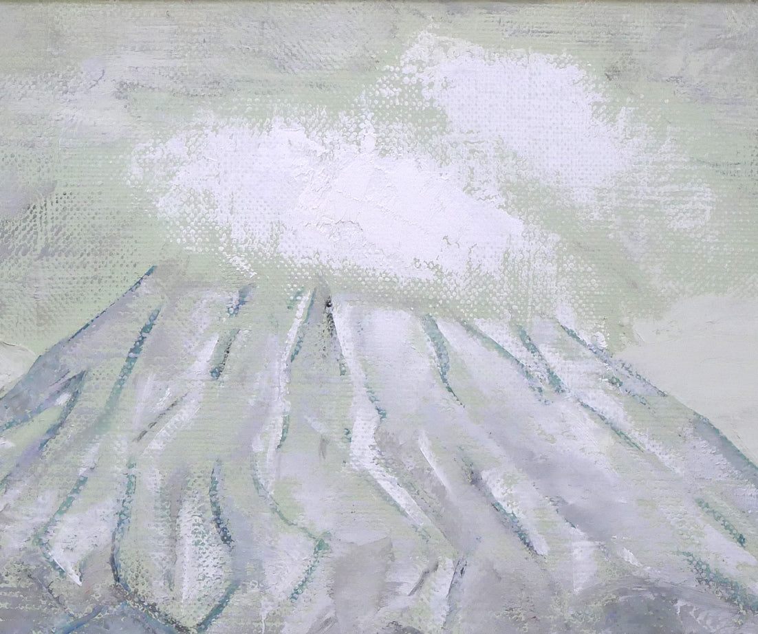 小川原脩「羊蹄山」油絵・F6号　拡大画像2