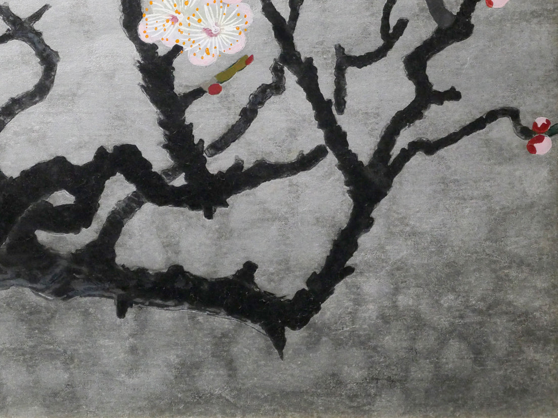 小倉遊亀「梅」木版画 – 小竹美術