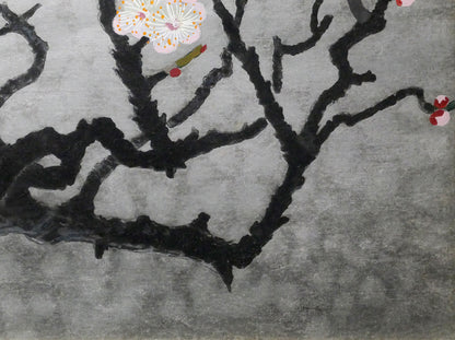 小倉遊亀「梅」木版画　拡大画像4