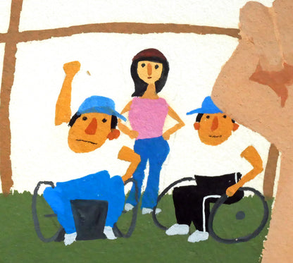 おおば比呂司「北海道」ポスターカラー原画1点物・5号　拡大画像5