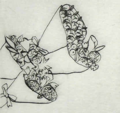 大橋歩「アンコールの軽やかな音色」銅版画　拡大画像7