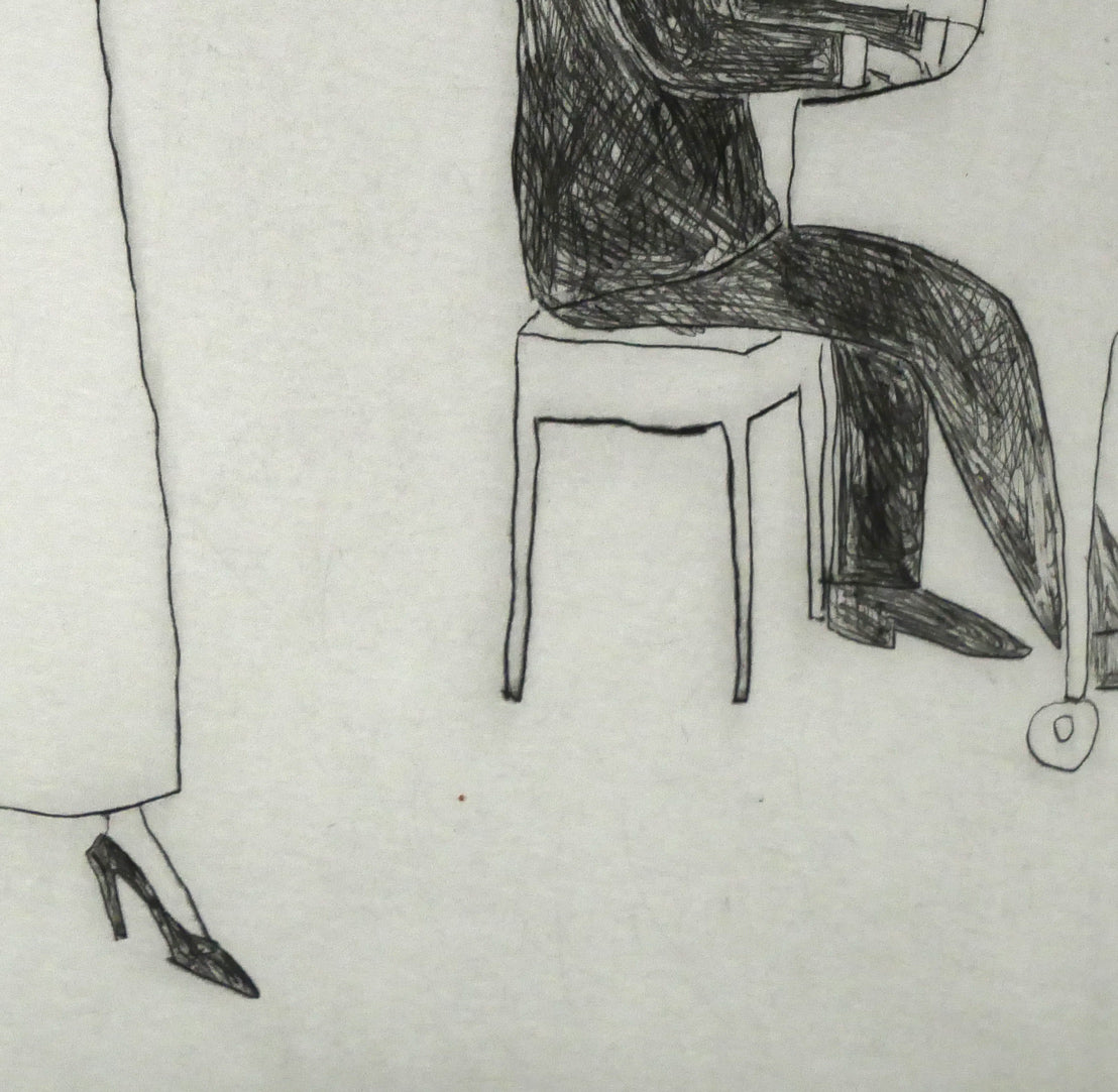 大橋歩「アンコールの軽やかな音色」銅版画　拡大画像4