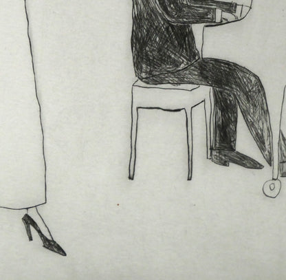 大橋歩「アンコールの軽やかな音色」銅版画　拡大画像4