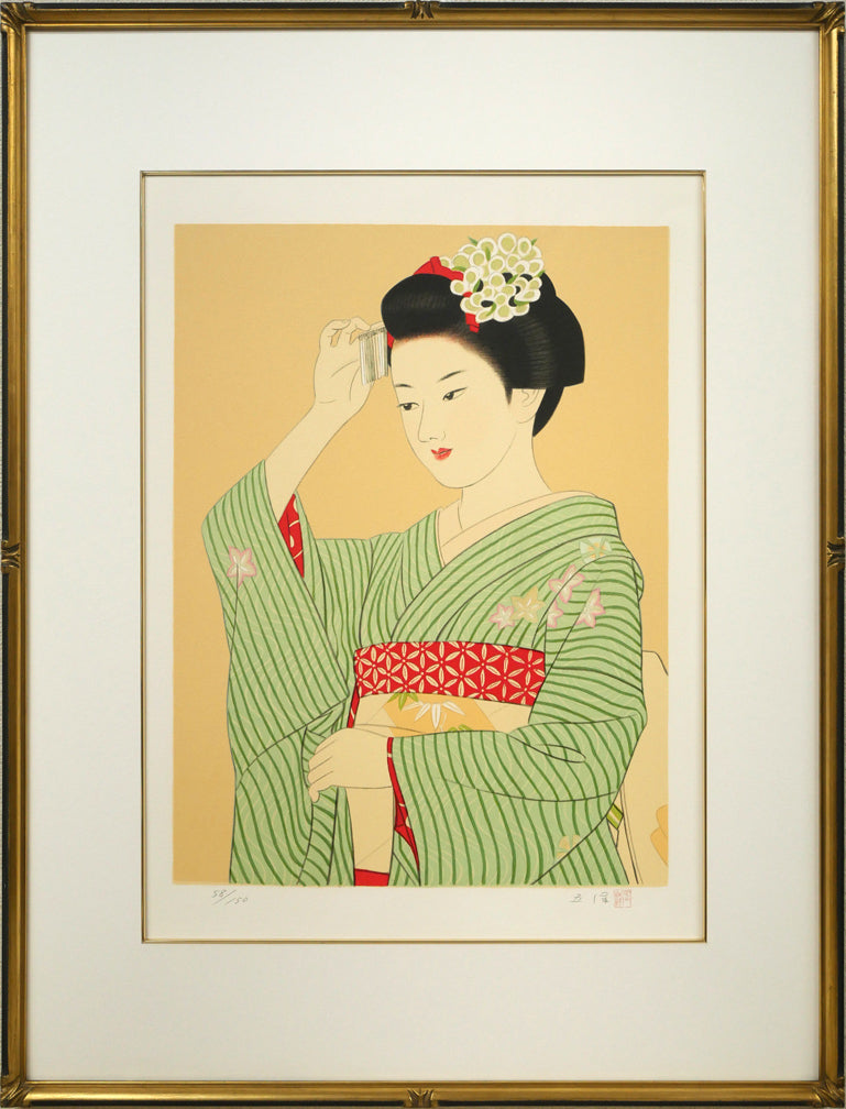 遠藤ミマン「ななかまど」油絵・F6号