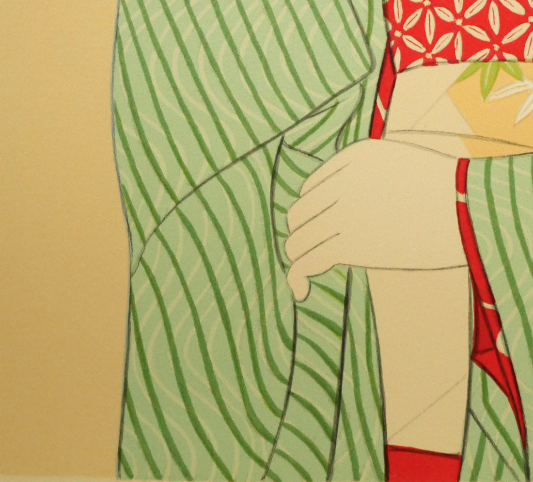 大竹五洋「かんざし」リトグラフ　拡大画像6