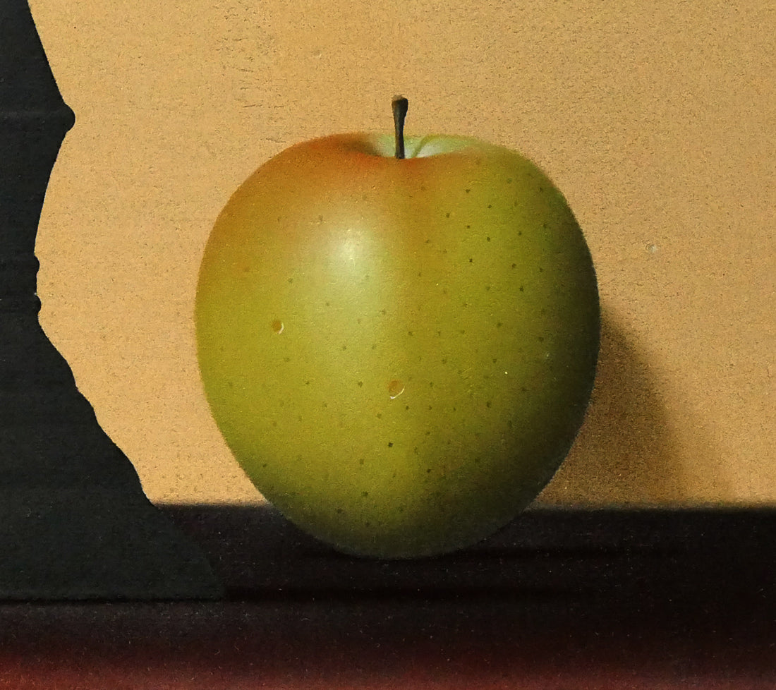 大竹山規「ランプの静物」油絵・M10号　拡大画像8