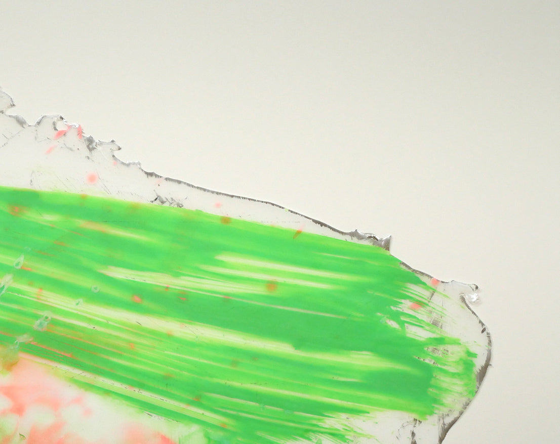 大滝憲二「アンモナイトの投影」アクリル絵具コラージュ　拡大画像3