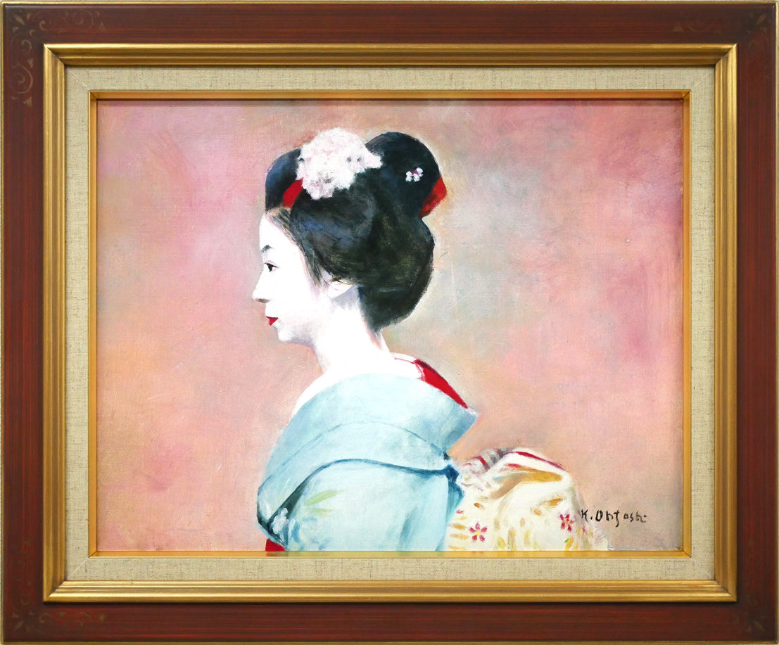 大歳克衛「舞妓（光津江・祇園）」油絵・F6号