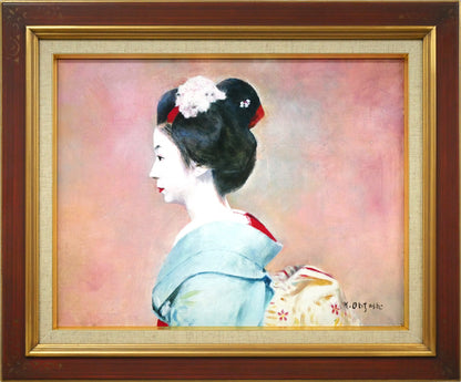 大歳克衛「舞妓（光津江・祇園）」油絵・F6号