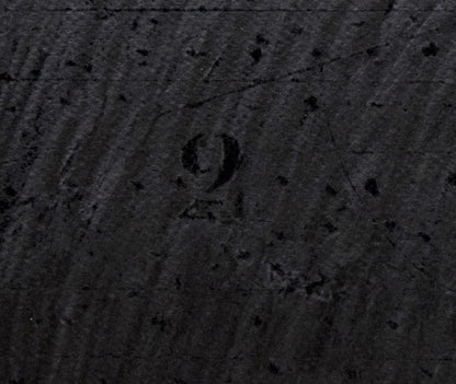 岡部昌生「Stroke　on　the　recorded　wall（黒）」フロッタージュ　拡大画像6