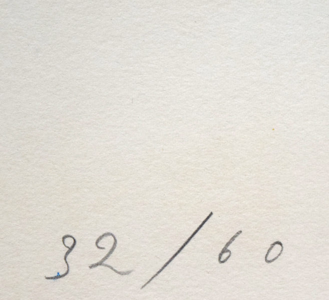 岡本太郎「風」リトグラフ・1960年作　限定番号（ed,32/60）拡大画像