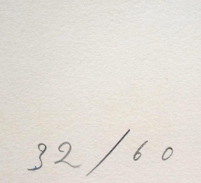 岡本太郎「風」リトグラフ　限定番号（ed,32/60）