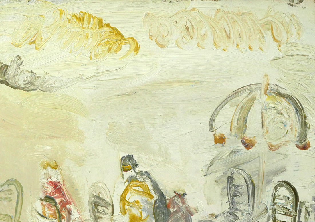 小野州一「椅子のある風景（PARIS）」油絵・M10号　拡大画像2