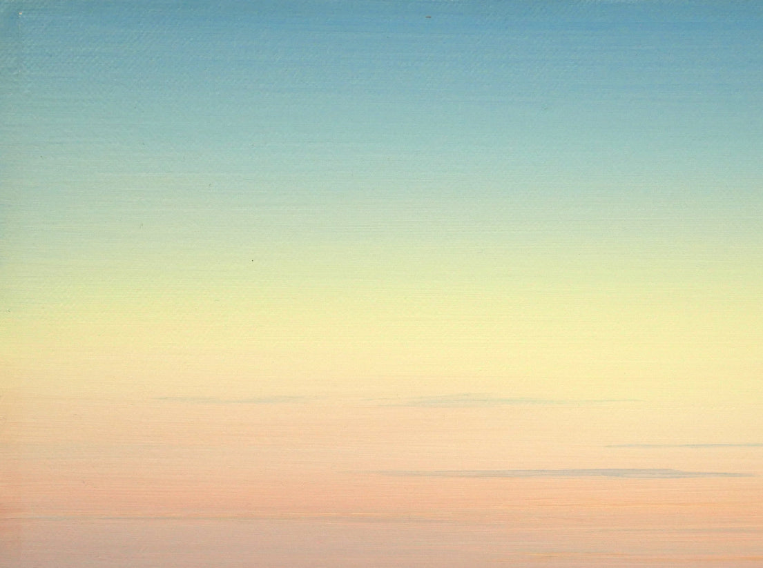 大槌隆「潮騒の朝2」油絵・F4号　拡大画像1