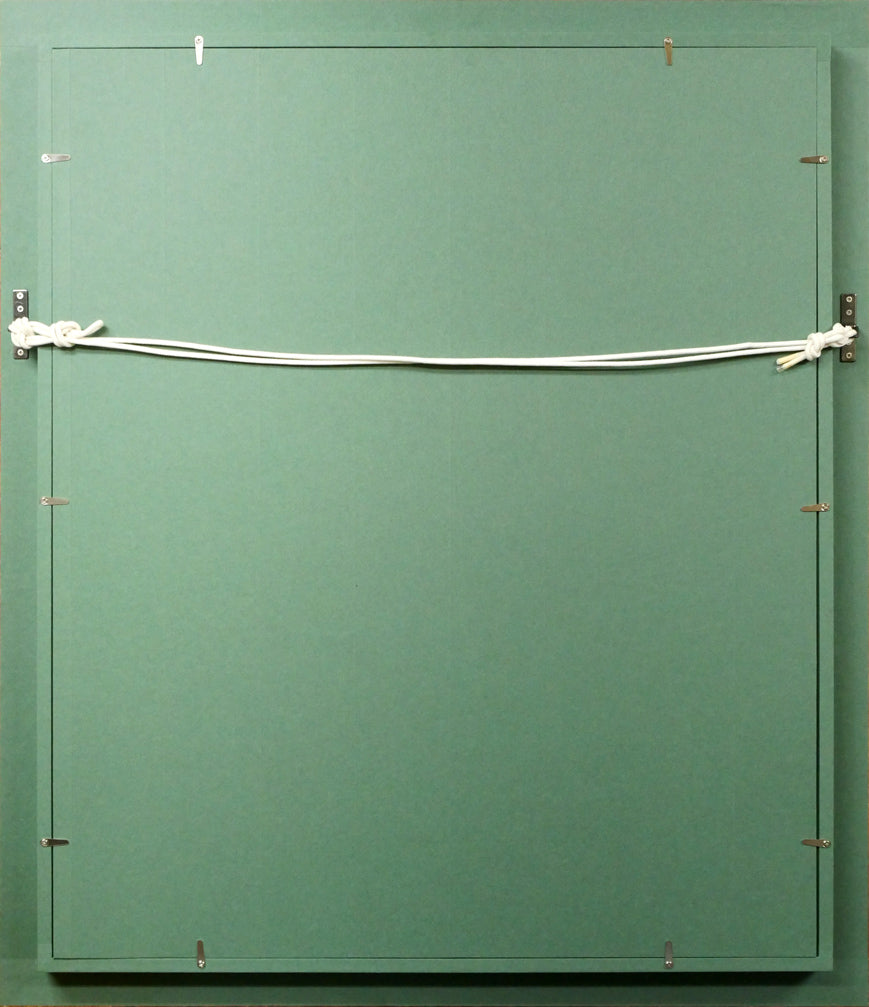 尾内健治「太陽」油絵・F12号　額縁裏側画像