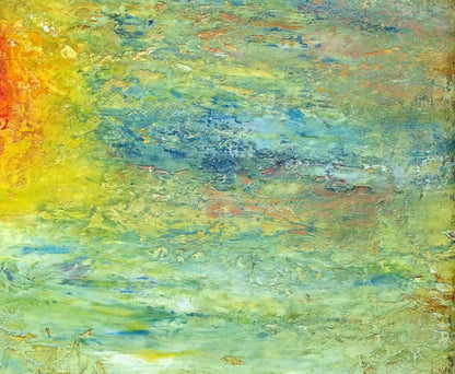 尾内健治「太陽」油絵・F12号　拡大画像5