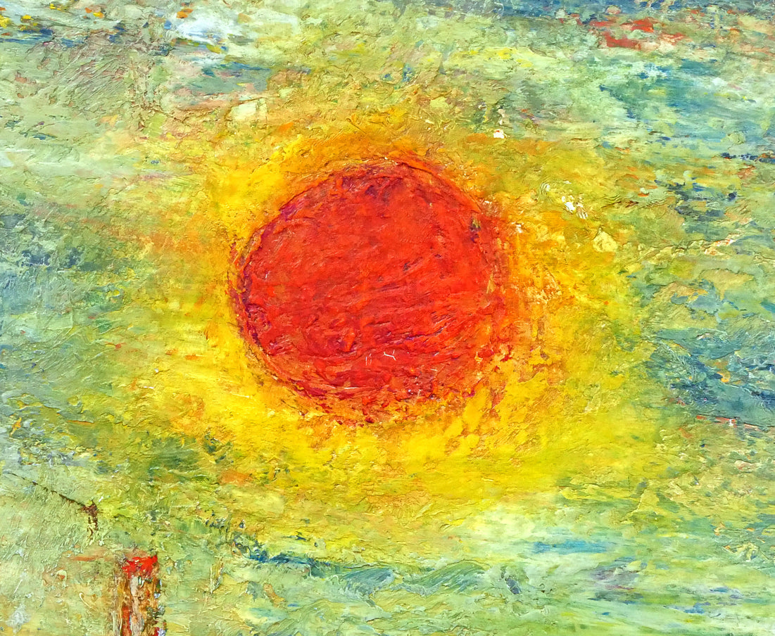 尾内健治「太陽」油絵・F12号　拡大画像4