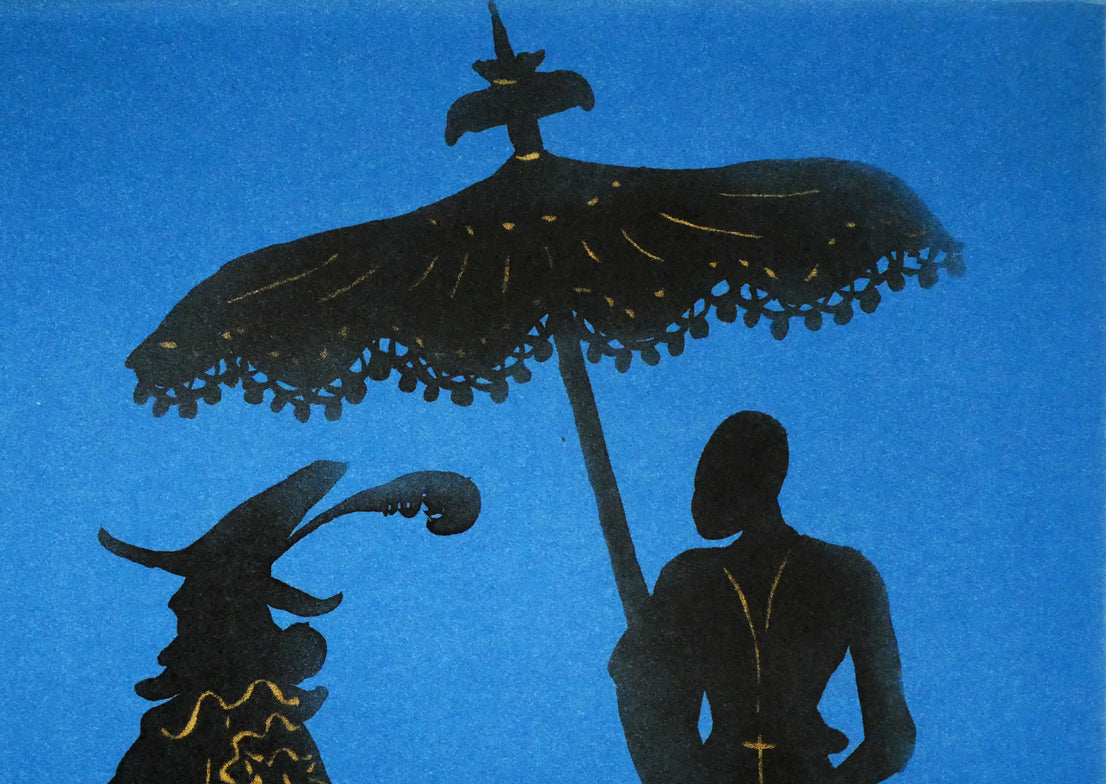 小山硬「平戸　青」銅版画　拡大画像3