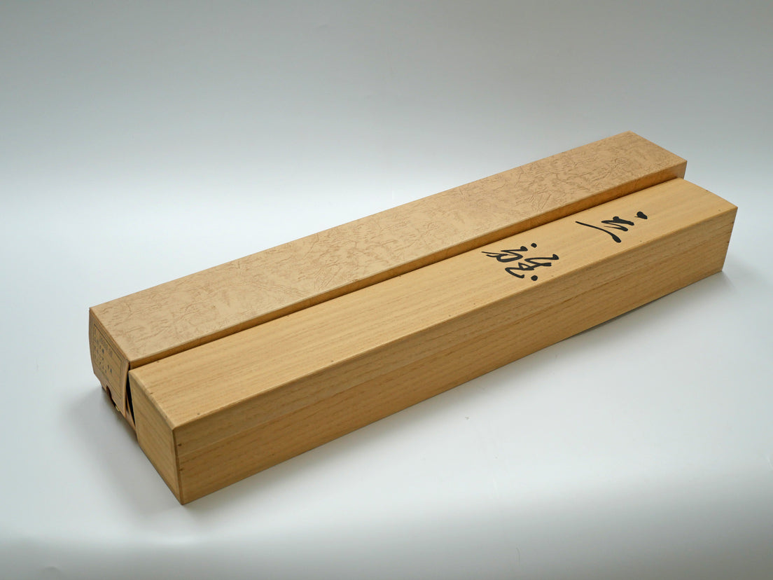 小沢香庵「立雛」彩色画絹本・掛軸尺五立・共箱　付属品画像（共箱、タトウ紙箱）