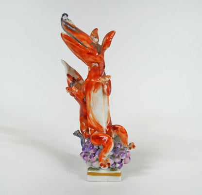 ペーター　シュトラング（PETER　STRANG）「きつねとぶどう（イソップ物語）」マイセン磁器（MEISSEN）