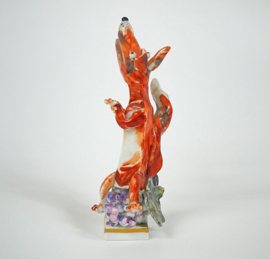 ペーター　シュトラング（PETER　STRANG）「きつねとぶどう（イソップ物語）」マイセン磁器（MEISSEN）　全体画像1