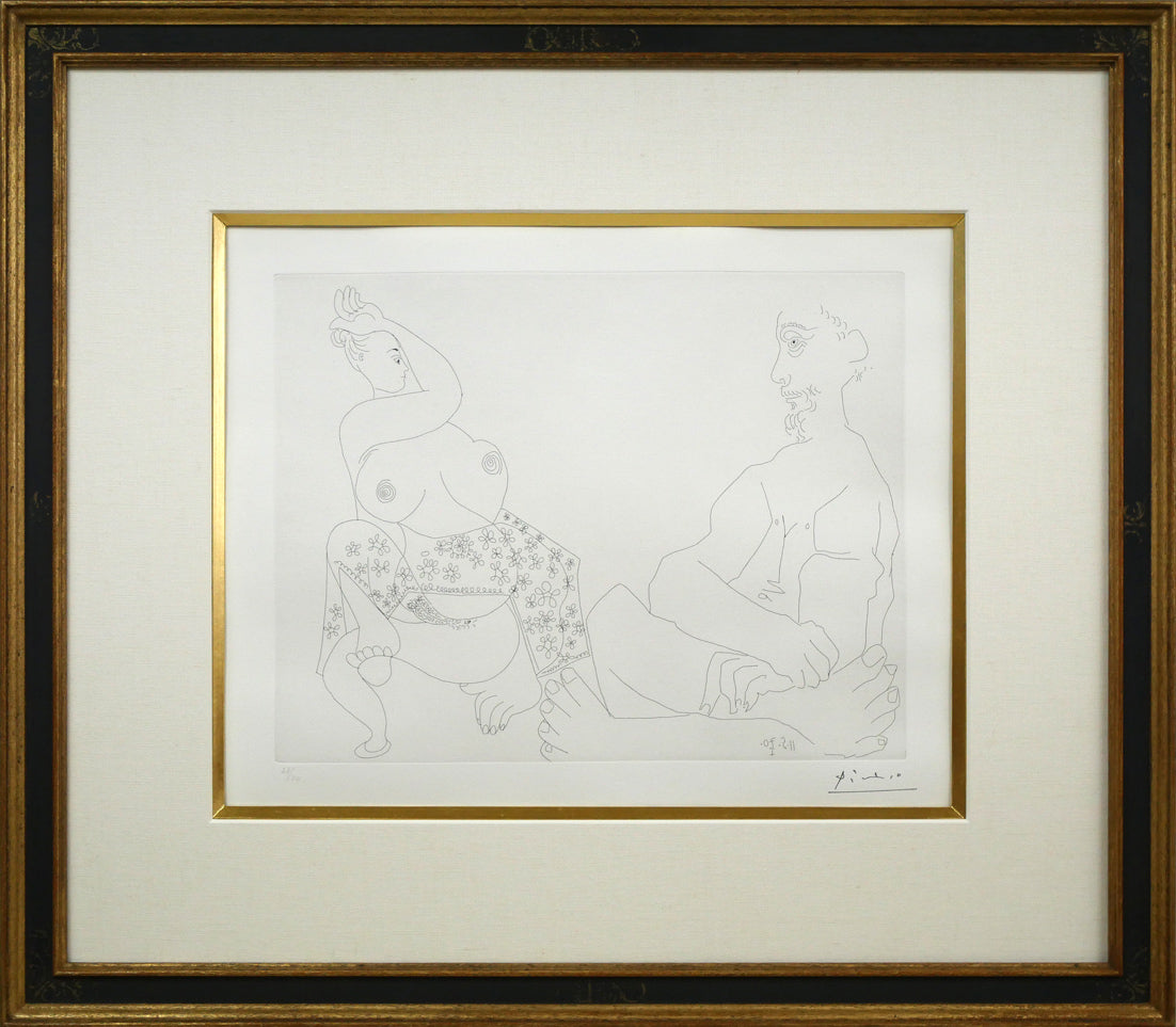 パブロ　ピカソ（Pablo　PICASSO）「156シリーズ　No.43」エッチング（銅版画）