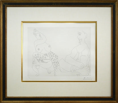 パブロ　ピカソ（Pablo　PICASSO）「156シリーズ　No.43」エッチング（銅版画）