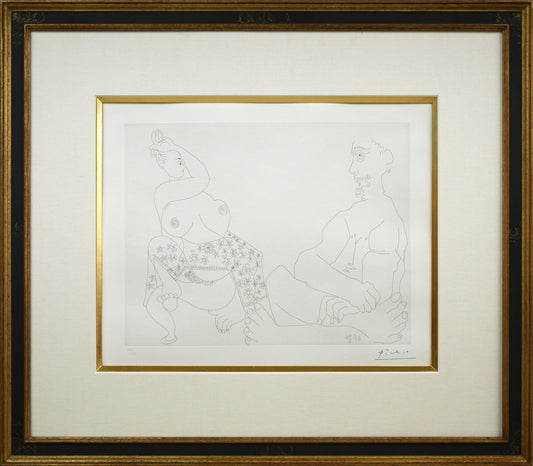 パブロ　ピカソ（Pablo　PICASSO）「156シリーズ　No.43」エッチング（銅版画）