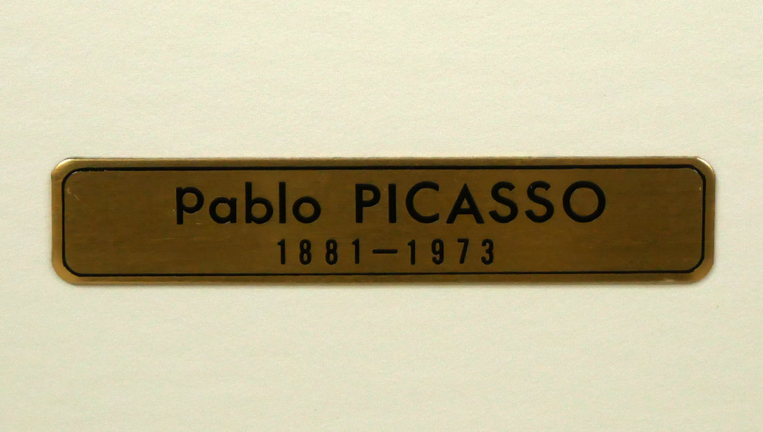 パブロ　ピカソ（PICASSO）「『ゴンゴラ20の詩』より（2点1組額装）」銅版画　額装プレート画像