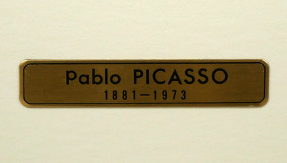 パブロ　ピカソ（PICASSO）「『ゴンゴラ20の詩』より（2点1組額装）」銅版画　額装プレート画像