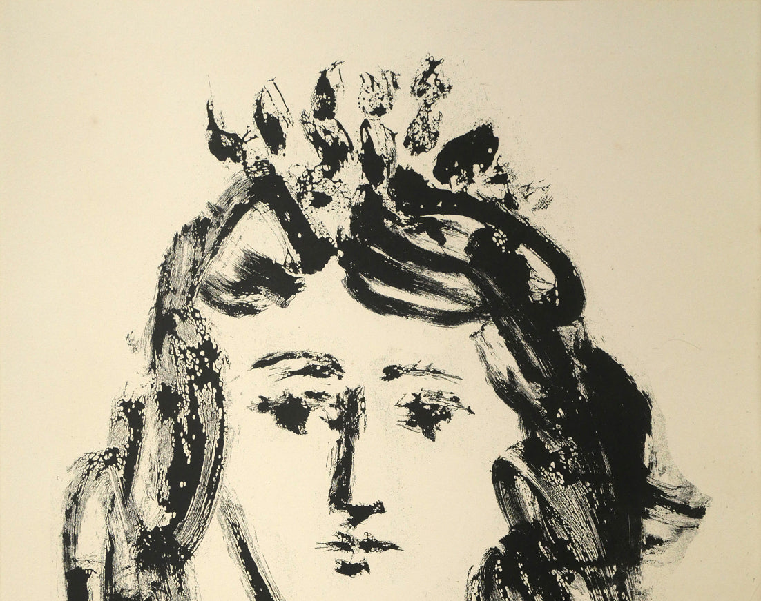 パブロ　ピカソ（PICASSO）「『ゴンゴラ20の詩』より（2点1組額装）」銅版画　拡大画像2