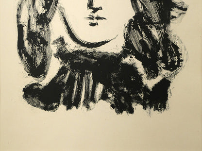 パブロ　ピカソ（PICASSO）「『ゴンゴラ20の詩』より（2点1組額装）」銅版画　拡大画像3