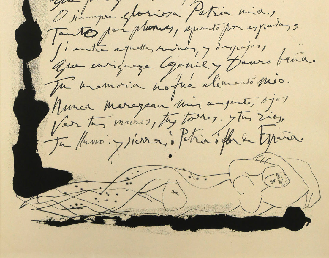 パブロ　ピカソ（PICASSO）「『ゴンゴラ20の詩』より（2点1組額装）」銅版画　拡大画像6