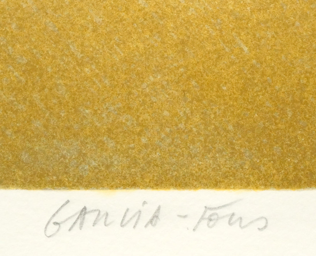 ピエール　ガルシア　フォン（Pierre　Garcia　Fons）「フルーツのある空間」リトグラフ　本人直筆鉛筆サイン