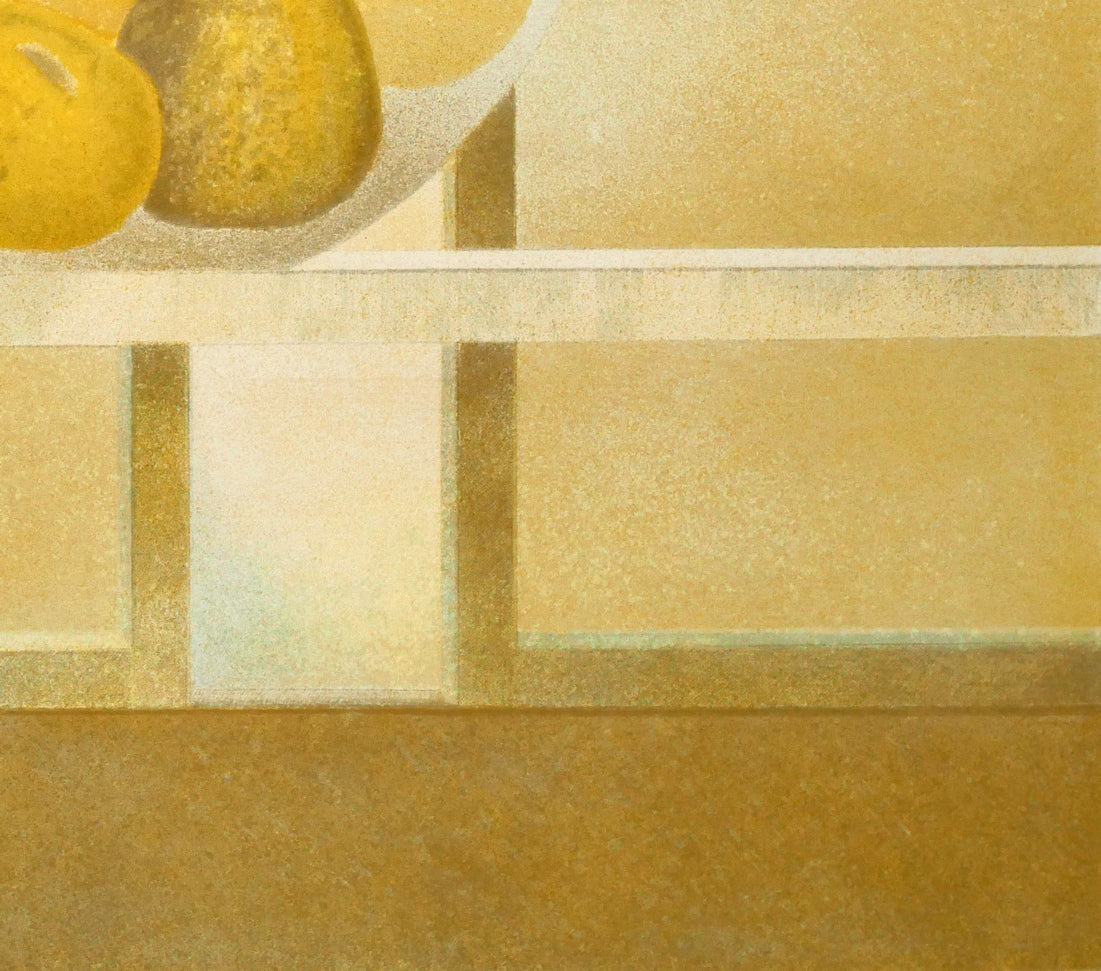 ピエール　ガルシア　フォン（Pierre　Garcia　Fons）「フルーツのある空間」リトグラフ　拡大画像6