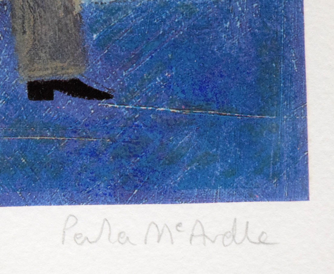 ポーラ・マッカードル（Paula　MCARDLE）「Romantic　Evening」シルクスクリーン版画　本人直筆鉛筆サイン