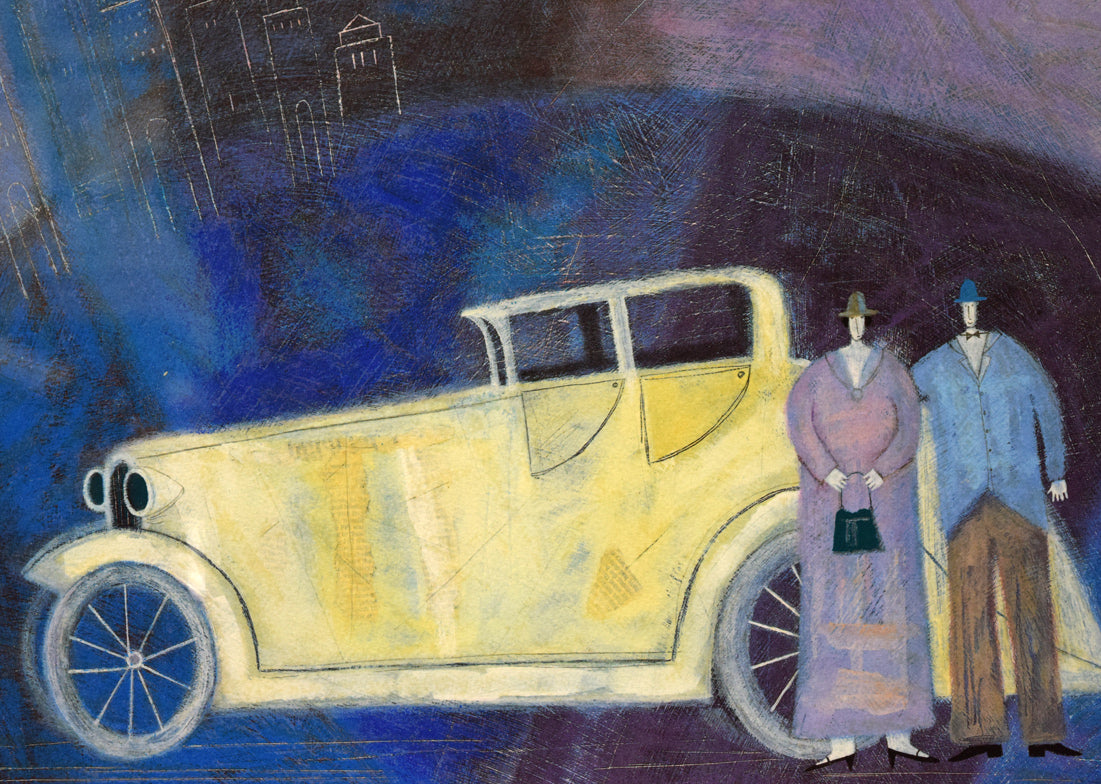 ポーラ・マッカードル（Paula　MCARDLE）「Romantic　Evening」シルクスクリーン版画　拡大画像5