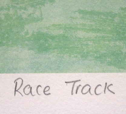 ポール　アンビーユ（Paul　AMBILLE）「Race　Track」リトグラフ　タイトル