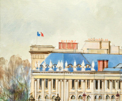 ロルフ　ラフルスキー（RAFFLEWSKI）「フランス学士院（パリ）」油絵・F4号　拡大画像1