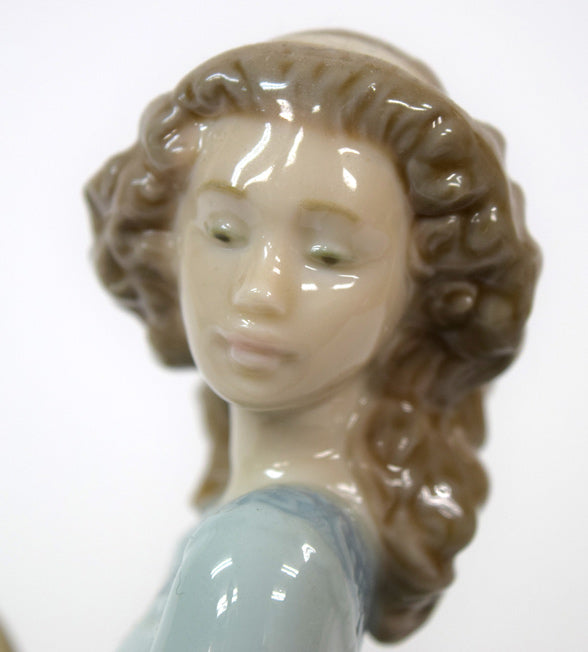 リヤドロ「春のお庭に帰って」磁器フィギュア　拡大画像2