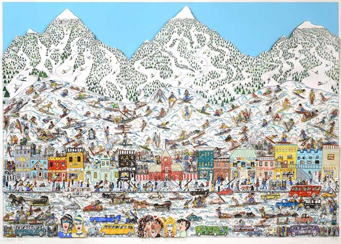 ジェームス・リジィ（JAMES　RIZZI）「IT′s　THE　ALTITUDE」3Dリトグラフ　作品全体画像