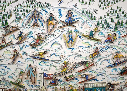 ジェームス・リジィ（JAMES　RIZZI）「IT′s　THE　ALTITUDE」3Dリトグラフ　拡大画像4